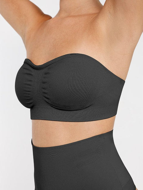 CurvyPower | FR Bras Soutien-Gorge Bandeau Push-Up Sans Armature et Sans Bretelles Pour Femmes