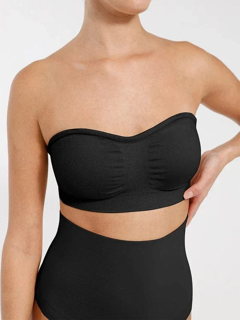 CurvyPower | FR Bras Soutien-Gorge Bandeau Push-Up Sans Armature et Sans Bretelles Pour Femmes