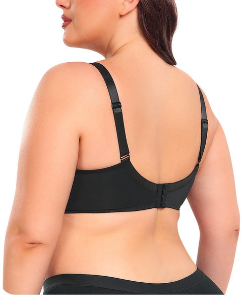 CurvyPower | FR Bras Soutien-Gorge Push-Up Dentelle Fine à Armature Acier Pour Femmes