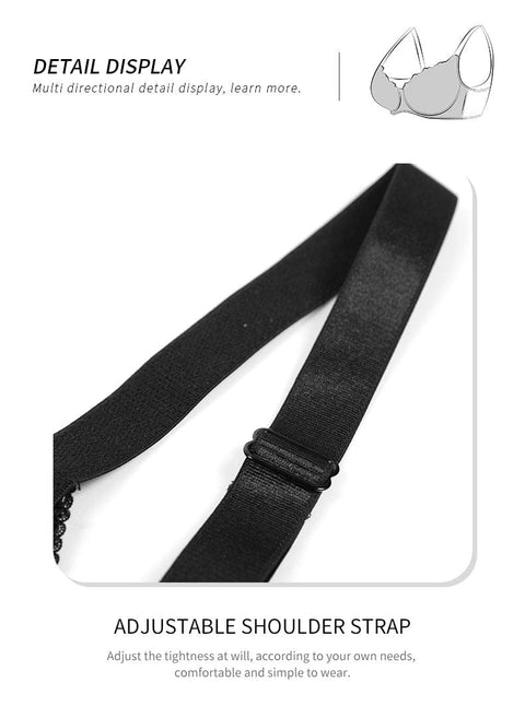 CurvyPower | FR Bras Soutien-Gorge Push-Up Dentelle Fine à Armature Acier Pour Femmes