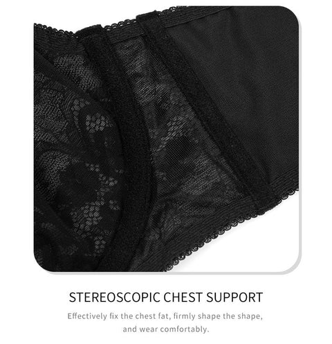 CurvyPower | FR Bras Soutien-Gorge Push-Up Dentelle Fine à Armature Acier Pour Femmes