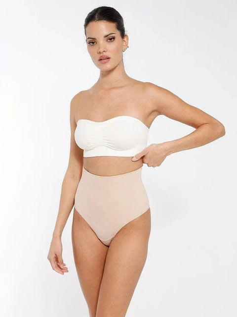 CurvyPower | FR Bras Blanc / S Soutien-Gorge Bandeau Push-Up Sans Armature et Sans Bretelles Pour Femmes
