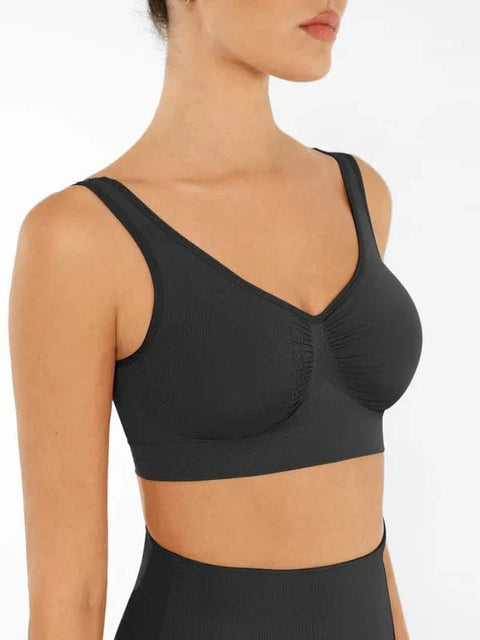 Soutien-Gorge De Nuit Sans Armature Confortable à Larges Bretelles Pour Femmes - CurvyPower