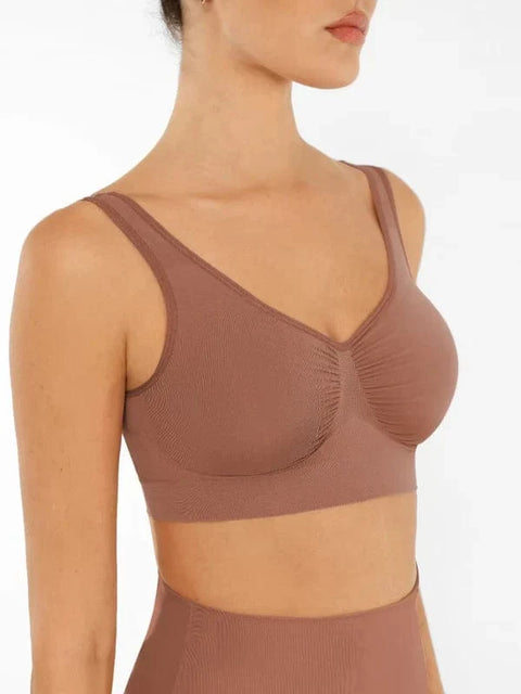 Soutien-Gorge De Nuit Sans Armature Confortable à Larges Bretelles Pour Femmes - CurvyPower