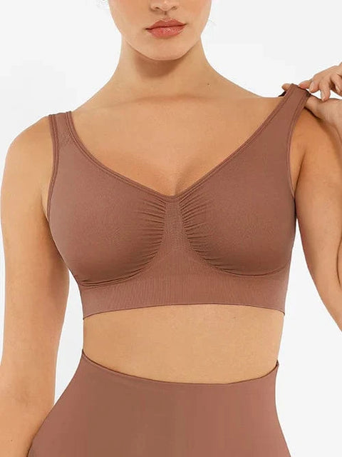 Soutien-Gorge De Nuit Sans Armature Confortable à Larges Bretelles Pour Femmes - CurvyPower