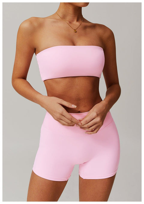 CurvyPower | FR Brassière de Sport Brassière Bandeau Sport et Yoga Sans Armature Pour Femmes