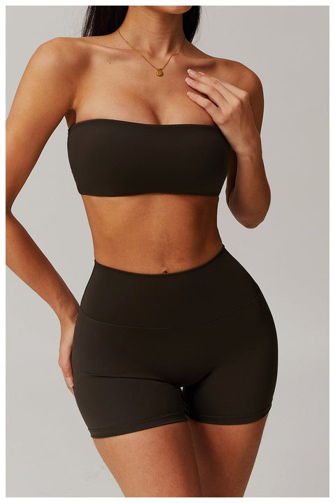 CurvyPower | FR Brassière de Sport Brassière Bandeau Sport et Yoga Sans Armature Pour Femmes