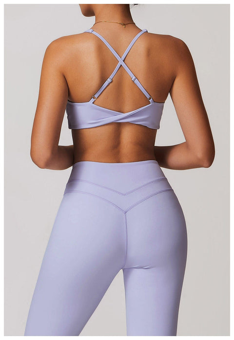 CurvyPower | FR Brassière Brassière De Sport Sans Armature À Bretelles Croisées Réglables