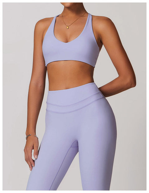 CurvyPower | FR Brassière Brassière De Sport Sans Armature À Bretelles Croisées Réglables