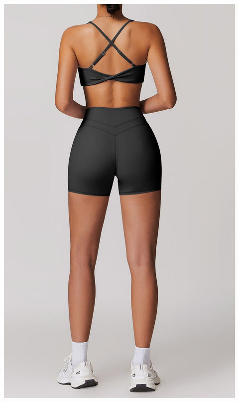 CurvyPower | FR Brassière Brassière De Sport Sans Armature À Bretelles Croisées Réglables