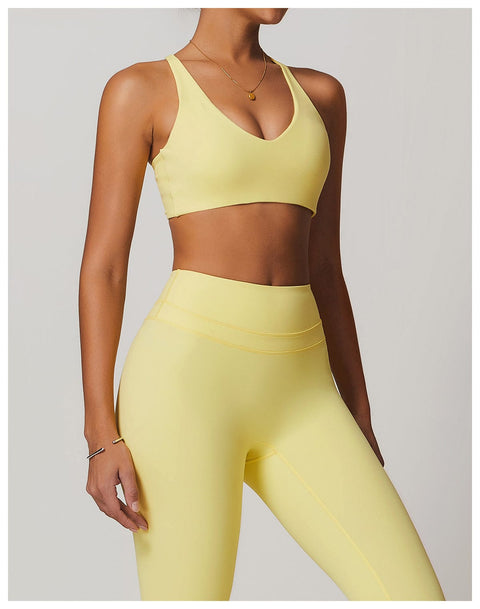 CurvyPower | FR Brassière Brassière De Sport Sans Armature À Bretelles Croisées Réglables