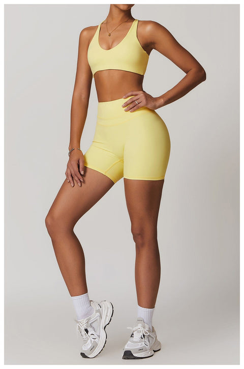 CurvyPower | FR Brassière Brassière De Sport Sans Armature À Bretelles Croisées Réglables