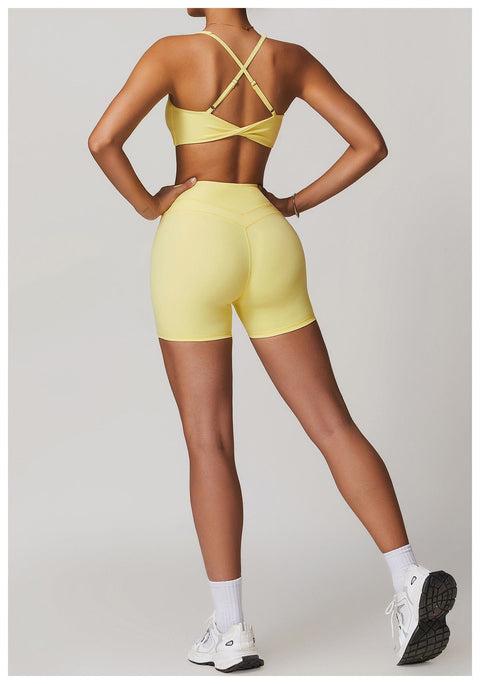 CurvyPower | FR Brassière Brassière De Sport Sans Armature À Bretelles Croisées Réglables