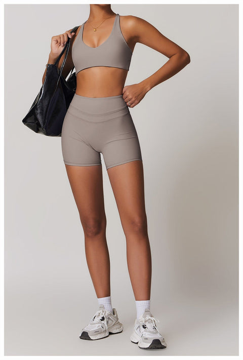 CurvyPower | FR Brassière Brassière De Sport Sans Armature À Bretelles Croisées Réglables