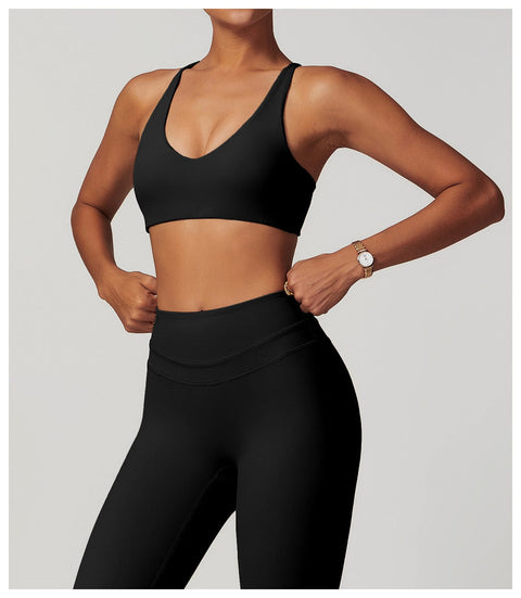 CurvyPower | FR Brassière Brassière De Sport Sans Armature À Bretelles Croisées Réglables