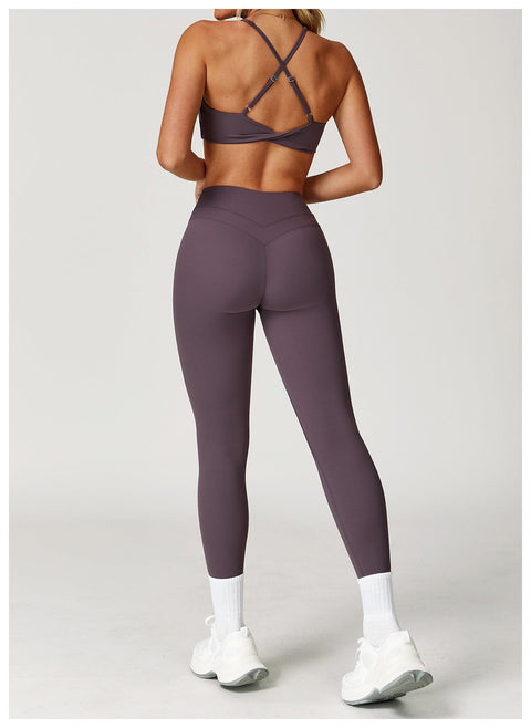 CurvyPower | UK Bras Women Support Sports Yoga Bra with Adjustable Cross Shoulder Straps
