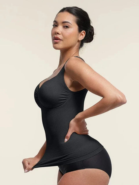 Camisole Gainante Sans Couture À Soutien Poitrine et Ventre Plat Pour Femmes - CurvyPower
