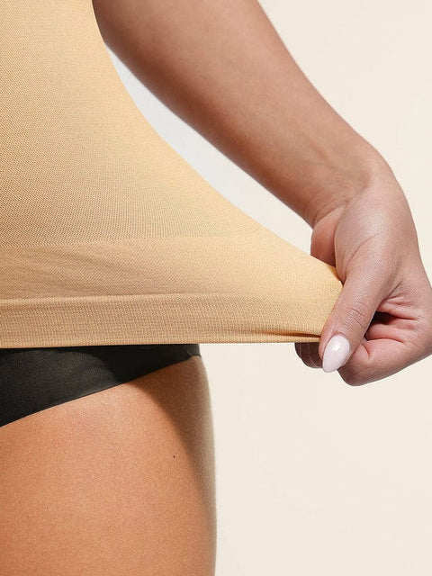 Camisole Gainante Sans Couture À Soutien Poitrine et Ventre Plat Pour Femmes - CurvyPower