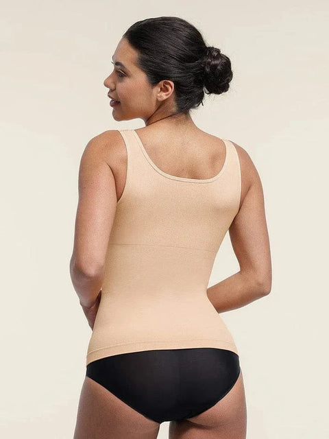 Camisole Gainante Sans Couture À Soutien Poitrine et Ventre Plat Pour Femmes - CurvyPower