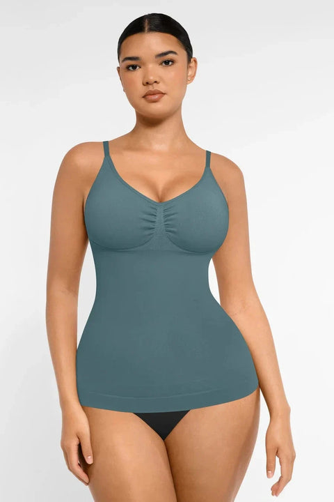 Débardeur Gainant Sans Couture Ventre Plat Avec Soutien-Gorge Intégré Pour Femmes - CurvyPower