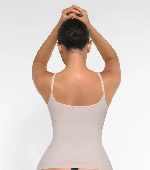 Débardeur Gainant Sans Couture Ventre Plat Avec Soutien-Gorge Intégré Pour Femmes - CurvyPower