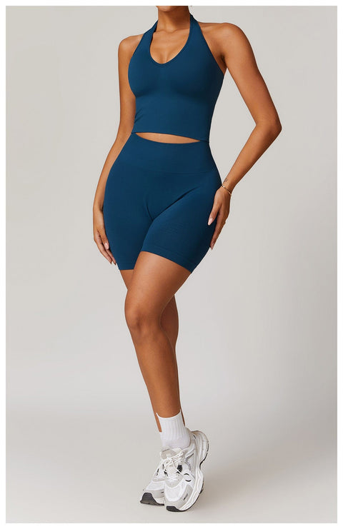 CurvyPower | FR Débardeur Débardeur Gainant Sans Couture Dos Nu Col Halter