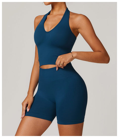 CurvyPower | FR Débardeur Débardeur Gainant Sans Couture Dos Nu Col Halter