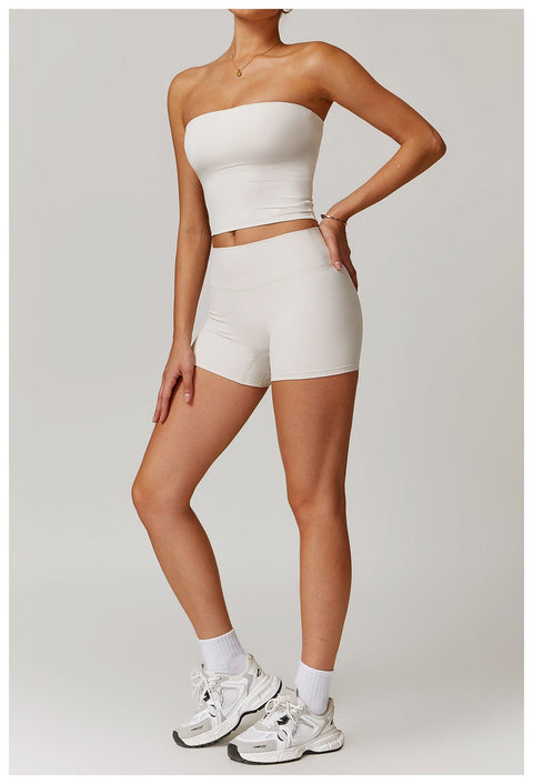 CurvyPower | UK Crop Top Seamless Strapless Quick-Dry Shaping Tube Top for Women