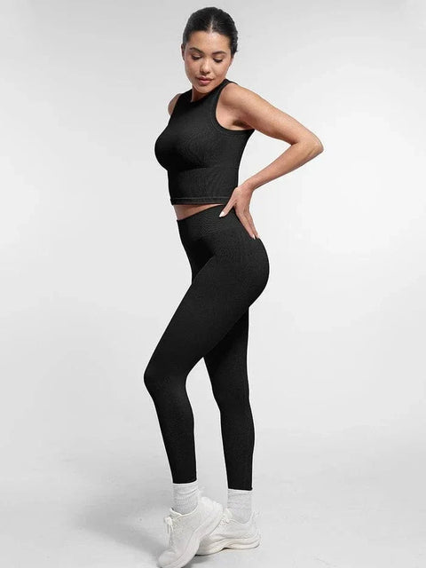 CurvyPower | FR Crop Top Brassière De Sport Sans Couture À Bonnets Amovibles Pour Yoga et Fitness