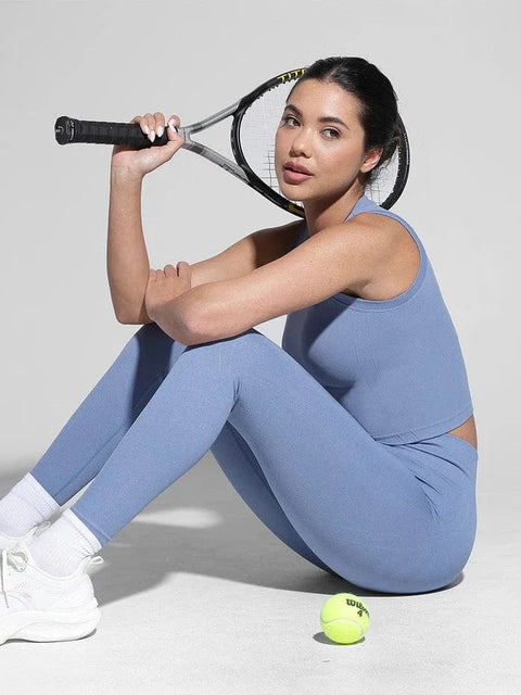 CurvyPower | FR Crop Top Brassière De Sport Sans Couture À Bonnets Amovibles Pour Yoga et Fitness
