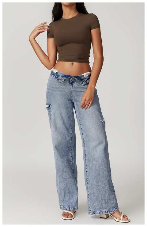 CurvyPower | FR Crop Top Gainant Séchage Rapide Respirant et Extensible Pour Femmes