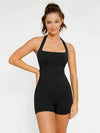 CurvyPower | UK Jumpsuit Black / XS/S Seamless Halter Neck Tummy Control Waist Shaping Jumpsuit