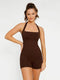 CurvyPower | UK Jumpsuit Dark Brown / XS/S Seamless Halter Neck Tummy Control Waist Shaping Jumpsuit