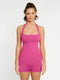 CurvyPower | UK Jumpsuit Pink / XS/S Seamless Halter Neck Tummy Control Waist Shaping Jumpsuit