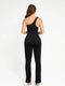 CurvyPower | UK Jumpsuit Seamless Shaping Jumpsuit with Slanted Shoulder and Flared Legs