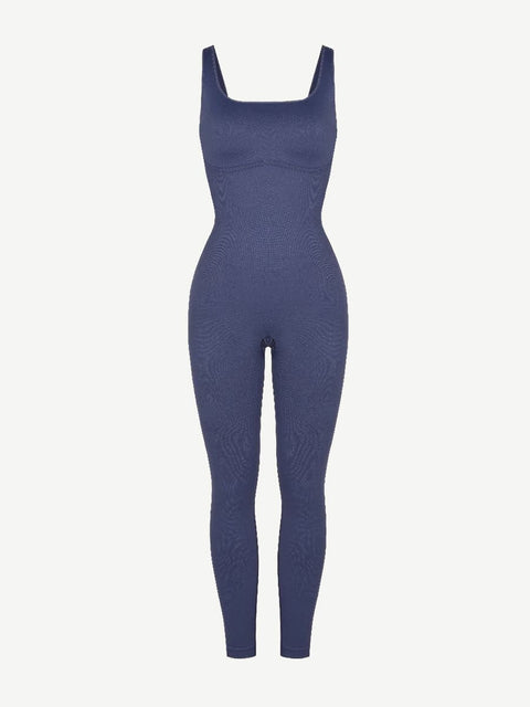CurvyPower Jumpsuit Shapewear Slimming Jumpsuit With Square Neck U-Shaped Back