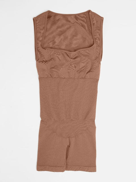 CurvyPower | UK Jumpsuit Square Neck Tummy Control Shaping Jumpsuit