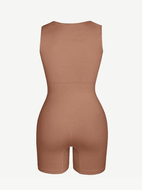 CurvyPower | UK Jumpsuit Square Neck Tummy Control Shaping Jumpsuit