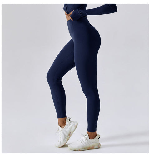 CurvyPower | UK Legging Badge Blue / S Women's High Waist Tummy Control Gym Shaping Leggings