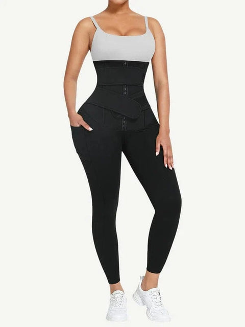CurvyPower | FR Legging Noir / XS Legging Sculptant Taille Haute Remonte-Fesses