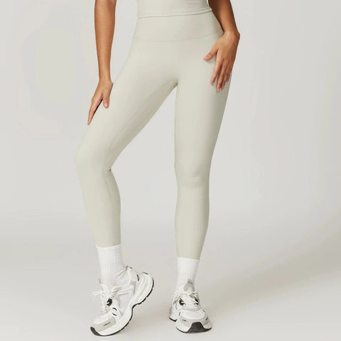 CurvyPower | Be You ! UK Legging Gray Apricot / S Legging Gainant Taille Haute Remonte-Fesses De Sport Pour Femmes