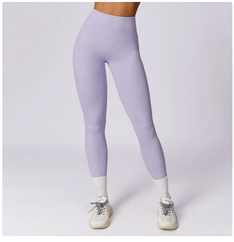 CurvyPower | FR Legging Violet Romantique / S Legging de Sport Sculptant Taille Haute Ventre Plat Pour Femmes