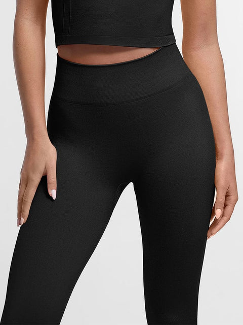 CurvyPower | FR Legging Legging Push-Up Sculptant Sans Couture À Double Épaisseur Pour Sport et Yoga