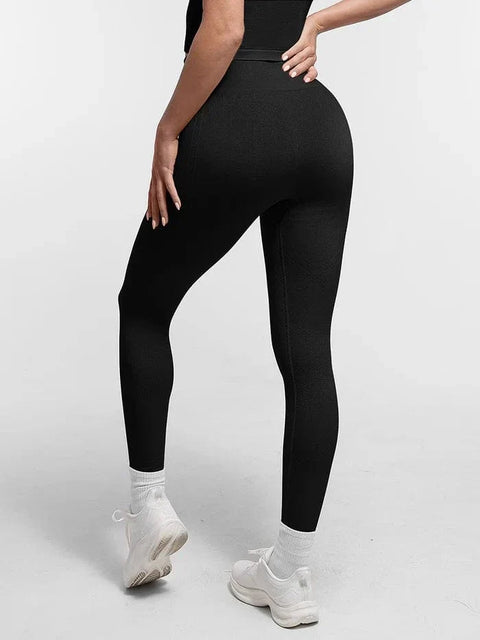 CurvyPower | FR Legging Legging Push-Up Sculptant Sans Couture À Double Épaisseur Pour Sport et Yoga