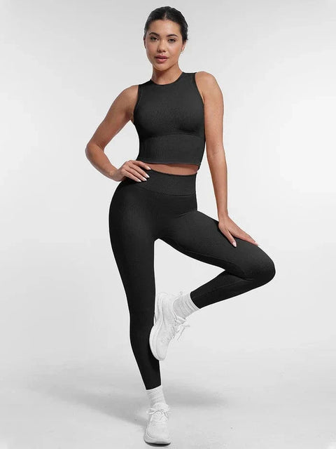 CurvyPower | FR Legging Legging Push-Up Sculptant Sans Couture À Double Épaisseur Pour Sport et Yoga