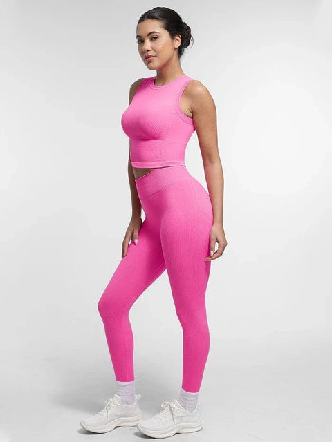 CurvyPower | FR Legging Legging Push-Up Sculptant Sans Couture À Double Épaisseur Pour Sport et Yoga