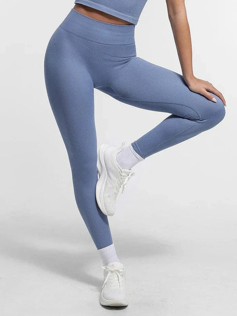 CurvyPower | FR Legging Legging Push-Up Sculptant Sans Couture À Double Épaisseur Pour Sport et Yoga