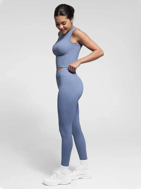 CurvyPower | FR Legging Legging Push-Up Sculptant Sans Couture À Double Épaisseur Pour Sport et Yoga