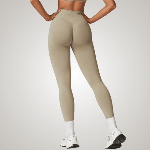 CurvyPower | UK Legging Terracotta / S Women’s High-Waisted Yoga Leggings Bum-Lifting, Tummy Control, Seamless Workout & Gym Shaping Leggings