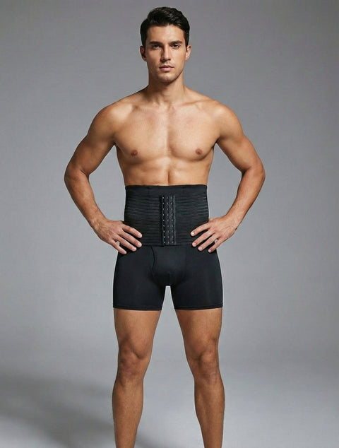 Short Gainant Taille Haute Compression Respirant Avec Coussinets De Hanche Amovibles Pour Hommes - CurvyPower